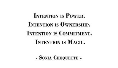 intention is magic quote
